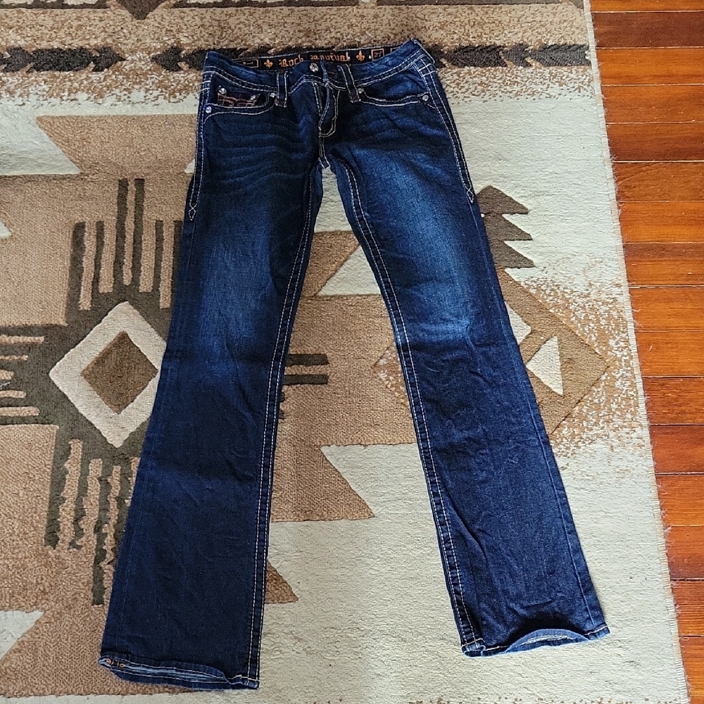 Rock Revival Dark Blue Boot Cut Jeans